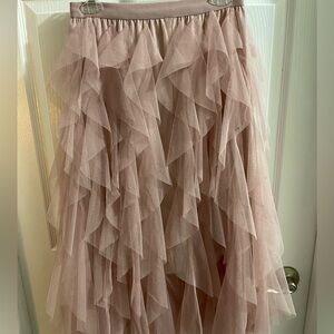 Chicwish Pink Layered Skirt